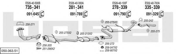 BOSAL 05006351 Система випуску ОГ