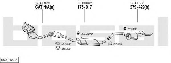 BOSAL 05201235 Система випуску ОГ