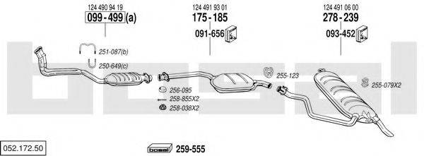 BOSAL 05217250 Система випуску ОГ