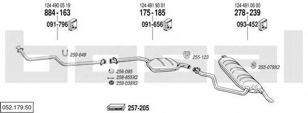 BOSAL 05217950 Система випуску ОГ