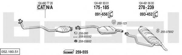 BOSAL 05218051 Система випуску ОГ