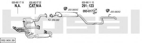 BOSAL 05290039 Система випуску ОГ