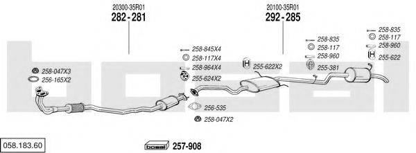 BOSAL 05818360 Система випуску ОГ