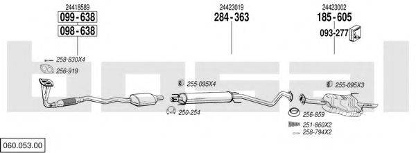 BOSAL 06005300 Система випуску ОГ