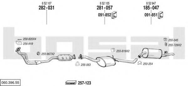 BOSAL 06039655 Система випуску ОГ