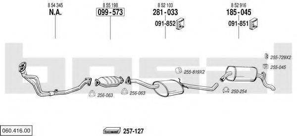 BOSAL 06041600 Система випуску ОГ