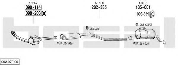 BOSAL 06297009 Система випуску ОГ