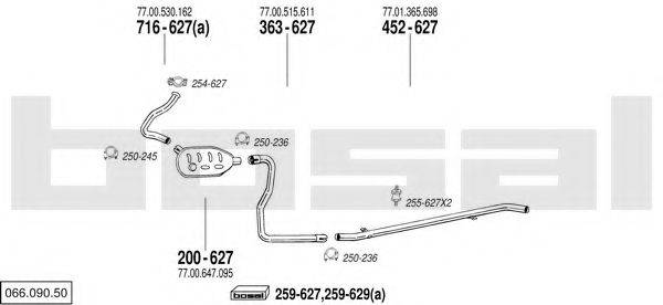 BOSAL 06609050 Система випуску ОГ