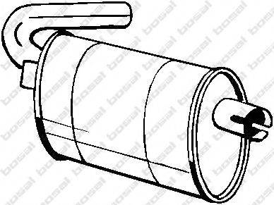 BOSAL 200931 Середній глушник вихлопних газів