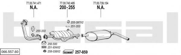 BOSAL 06655760 Система випуску ОГ