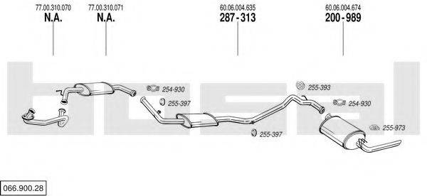 BOSAL 06690028 Система випуску ОГ