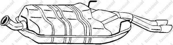 BOSAL 215833 Глушник вихлопних газів кінцевий