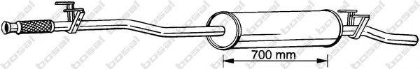 BOSAL 291025 Середній глушник вихлопних газів