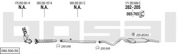 BOSAL 09050050 Система випуску ОГ