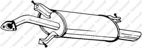 BOSAL 235215 Глушник вихлопних газів кінцевий