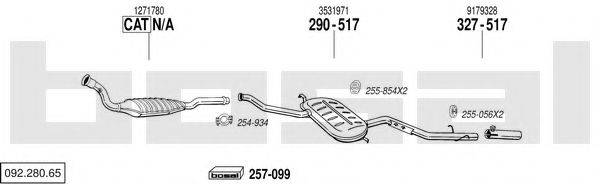 BOSAL 09228065 Система випуску ОГ