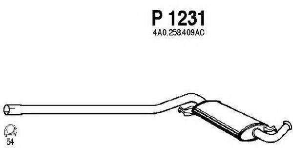 FENNO P1231 Середній глушник вихлопних газів