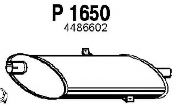 FENNO P1650 Середній глушник вихлопних газів
