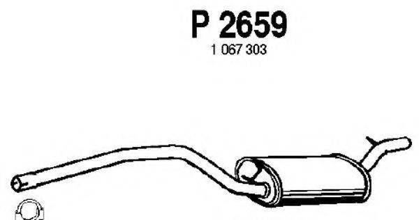 FENNO P2659 Середній глушник вихлопних газів