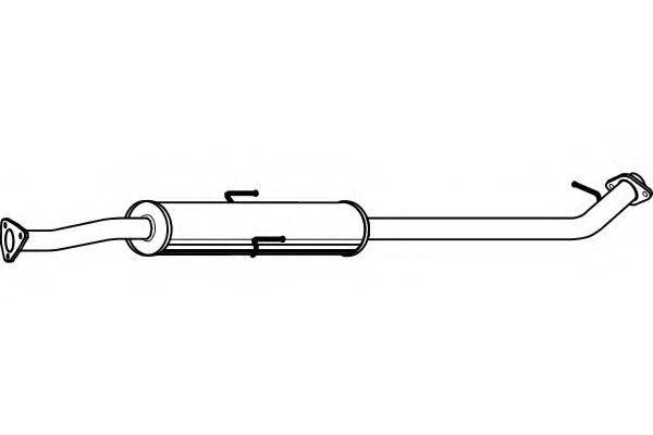 FENNO P2748 Середній глушник вихлопних газів