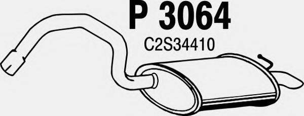 FENNO P3064 Глушник вихлопних газів кінцевий