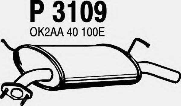 FENNO 3109 Глушник вихлопних газів кінцевий