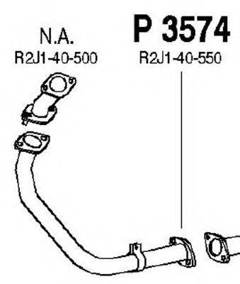 FENNO P3574 Труба вихлопного газу