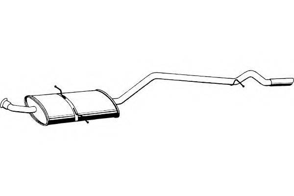 FENNO 3740 Глушник вихлопних газів кінцевий