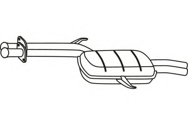 FENNO P3791 Середній глушник вихлопних газів