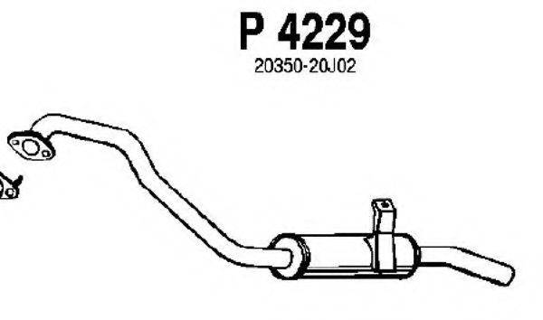 FENNO P4229 Глушник вихлопних газів кінцевий