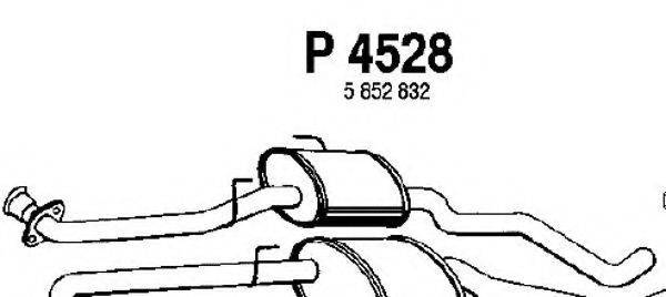 FENNO 4528 Середній глушник вихлопних газів