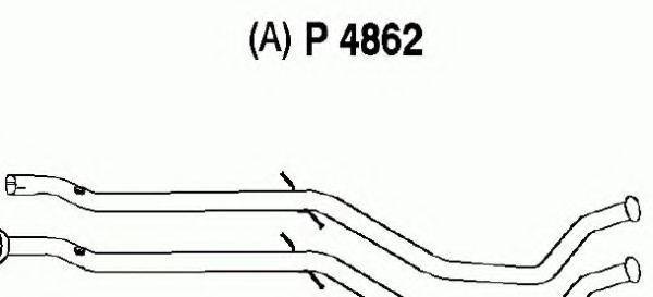 FENNO P4862 Труба вихлопного газу