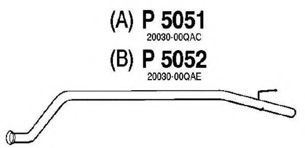 NISSAN 4415324 Труба вихлопного газу