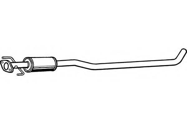 FENNO P6298 Середній глушник вихлопних газів