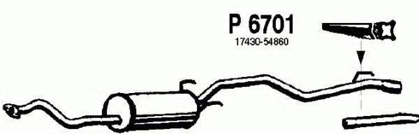 FENNO P6701 Середній глушник вихлопних газів