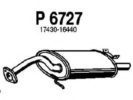 FENNO P6727 Глушник вихлопних газів кінцевий