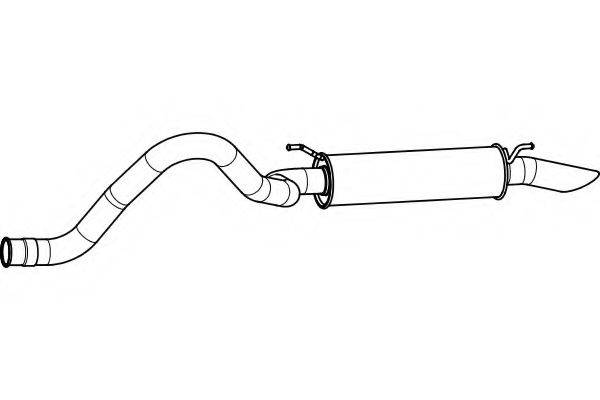 FENNO P6992 Глушник вихлопних газів кінцевий