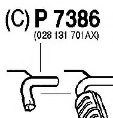 FENNO P7386 Труба вихлопного газу