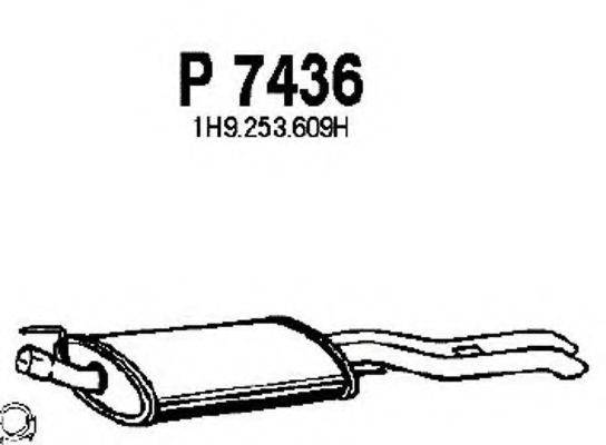 FENNO P7436 Глушник вихлопних газів кінцевий