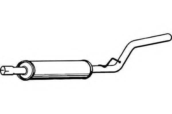 FENNO P7567 Середній глушник вихлопних газів