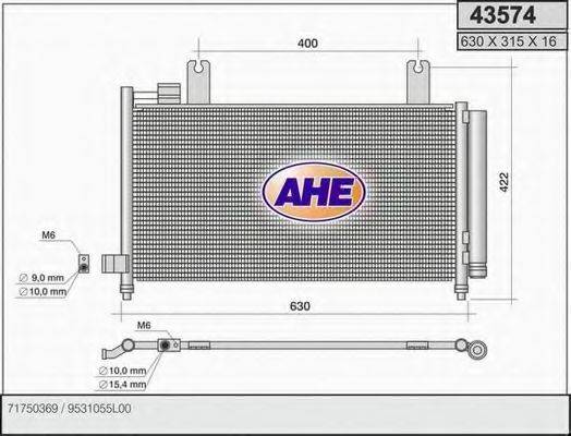 AHE 43574 Конденсатор, кондиціонер