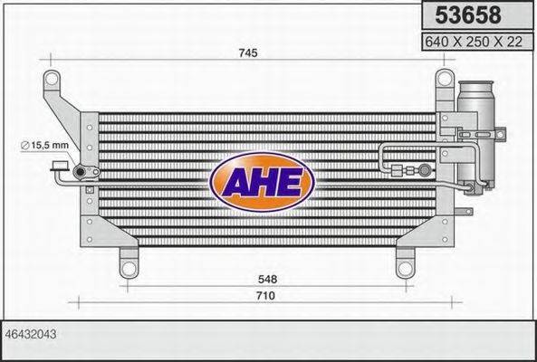 AHE 53658 Конденсатор, кондиціонер