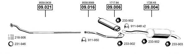 ASMET CI090460 Система випуску ОГ