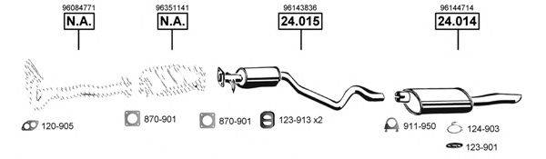 ASMET DE240260 Система випуску ОГ