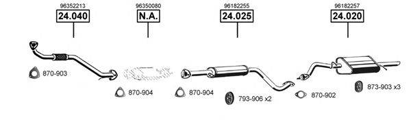 ASMET DE240490 Система випуску ОГ