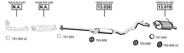 ASMET HO131000 Система випуску ОГ