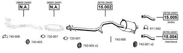 ASMET HY150555 Система випуску ОГ