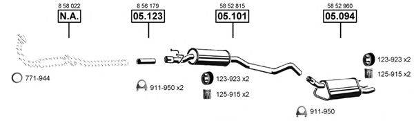 ASMET OP052360 Система випуску ОГ