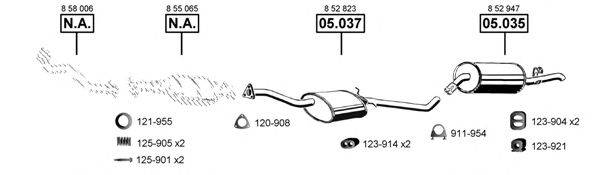 ASMET OP054255 Система випуску ОГ