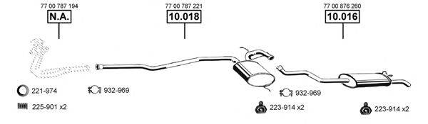 ASMET RE103945 Система випуску ОГ